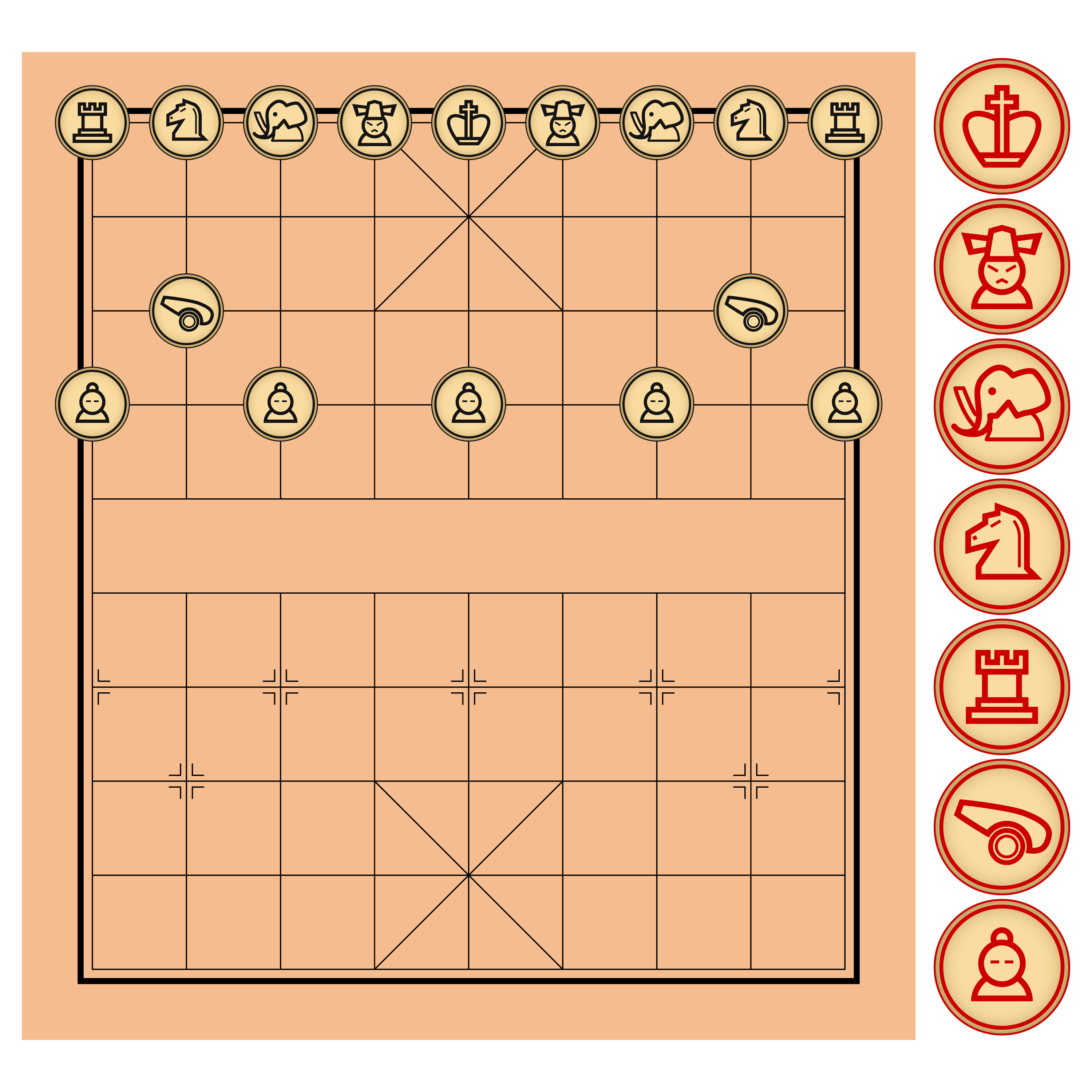 Xadrez Chinês, Xiangqi. 341997 Vetor no Vecteezy